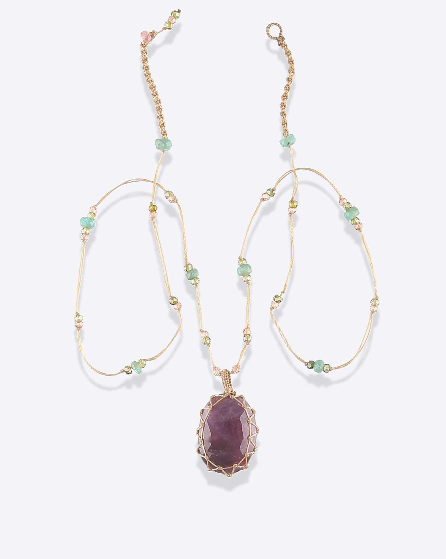 Sharing Collier Court Tibétain VVV – Rubis