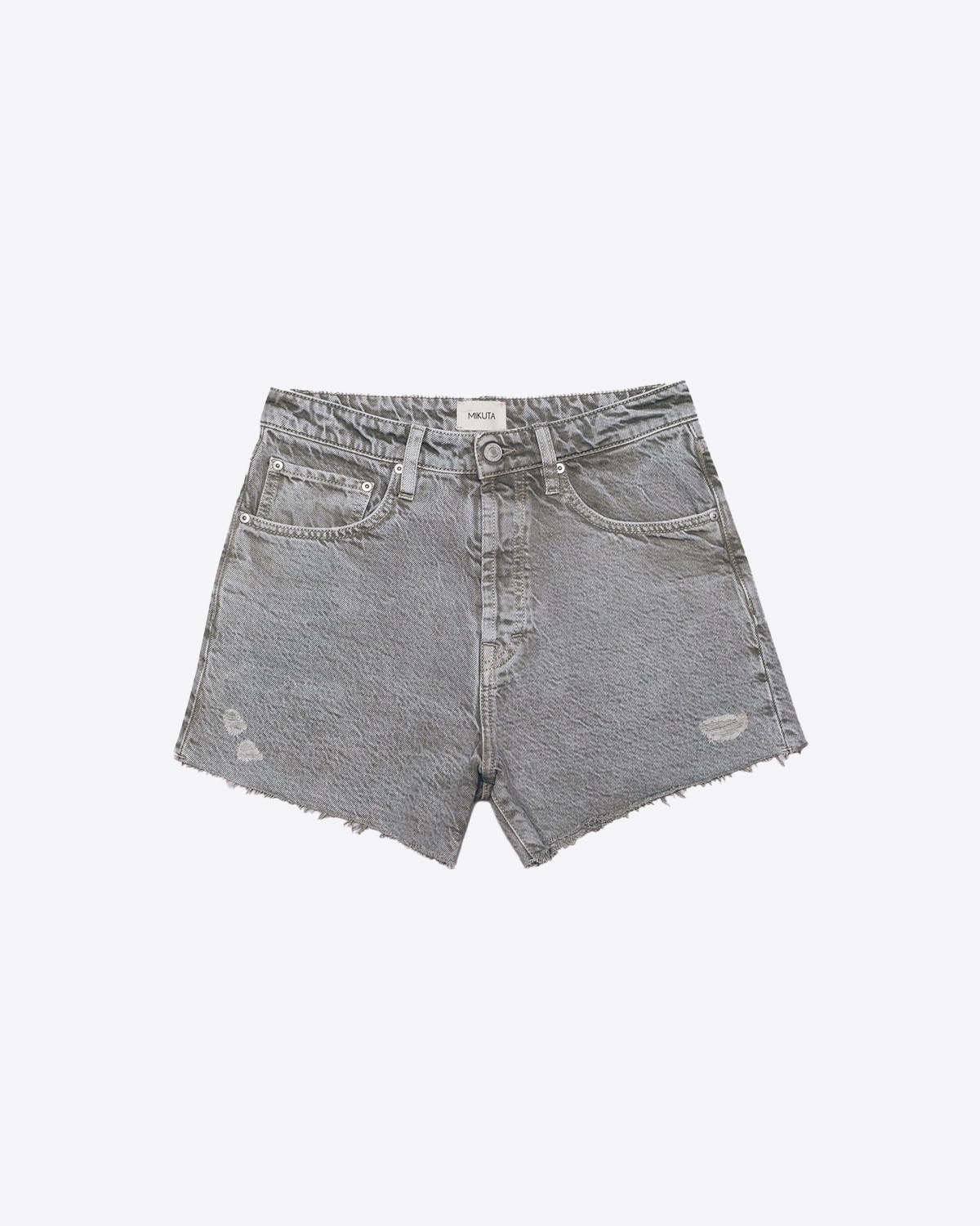 Mikuta Short Jean – Khaki Délavé