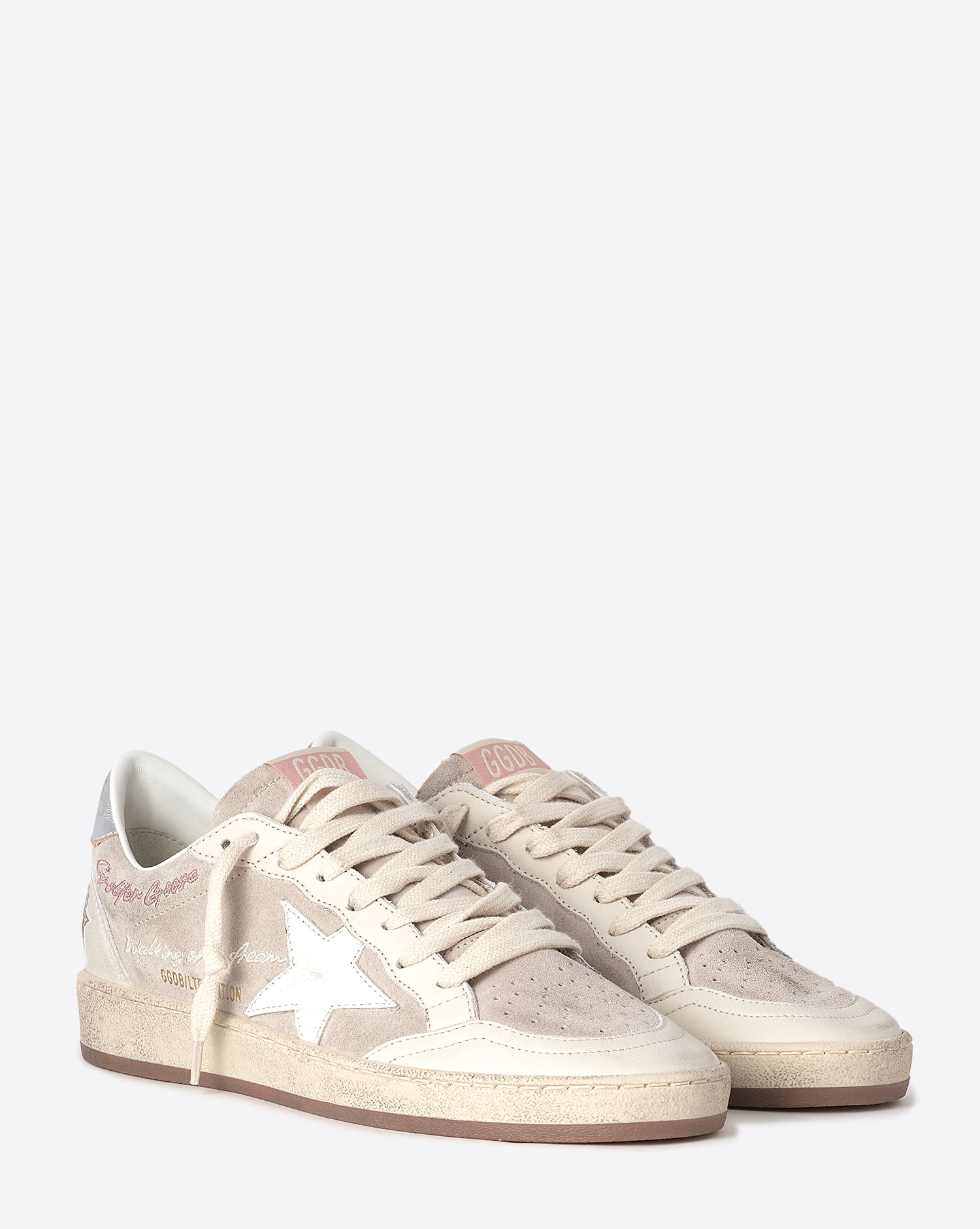 Golden Goose Femme Sneakers Ball Star – Beige Crème Nude 60573 Edition Limitée