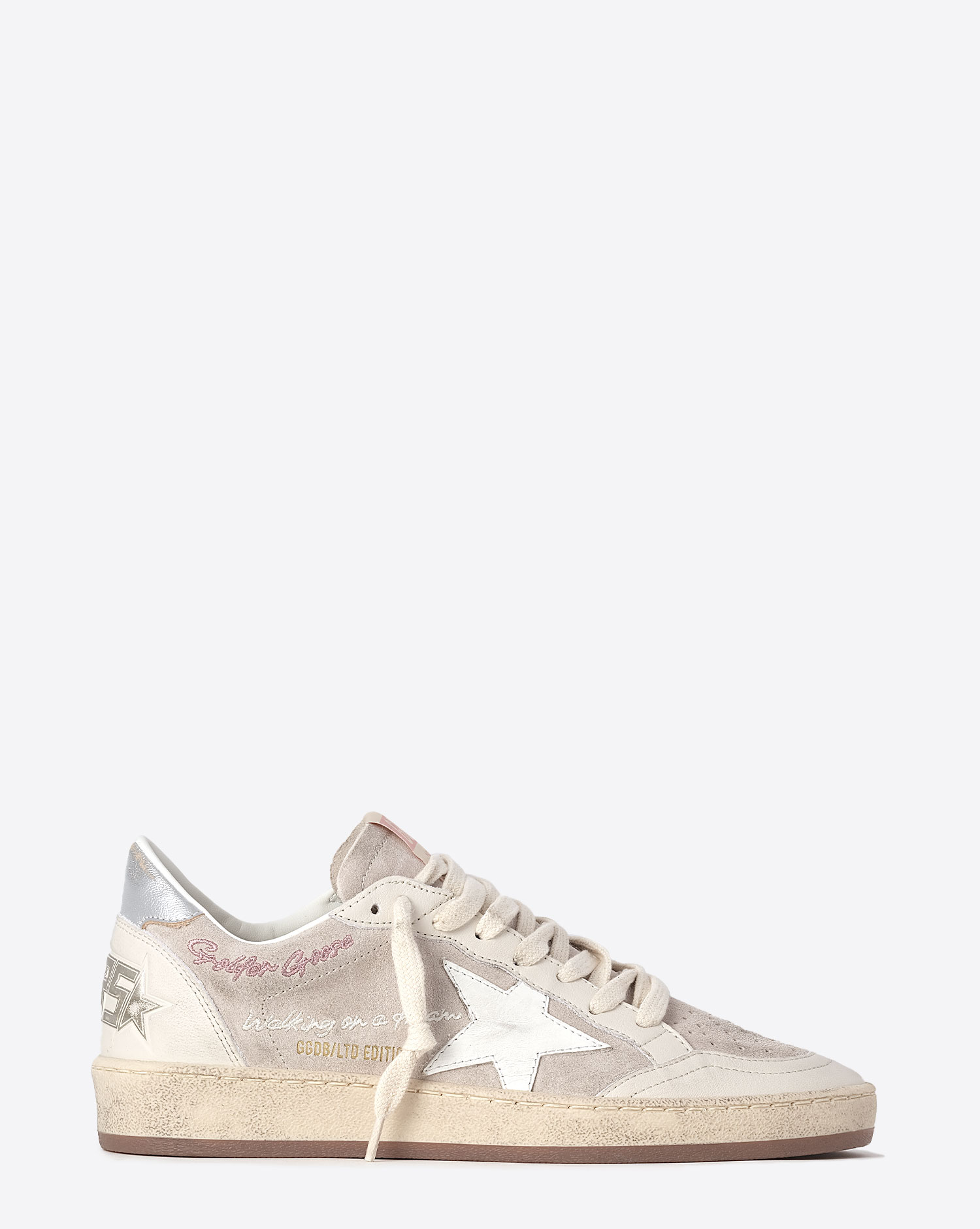 Golden Goose Femme Sneakers Ball Star – Beige Crème Nude 60573 Edition Limitée