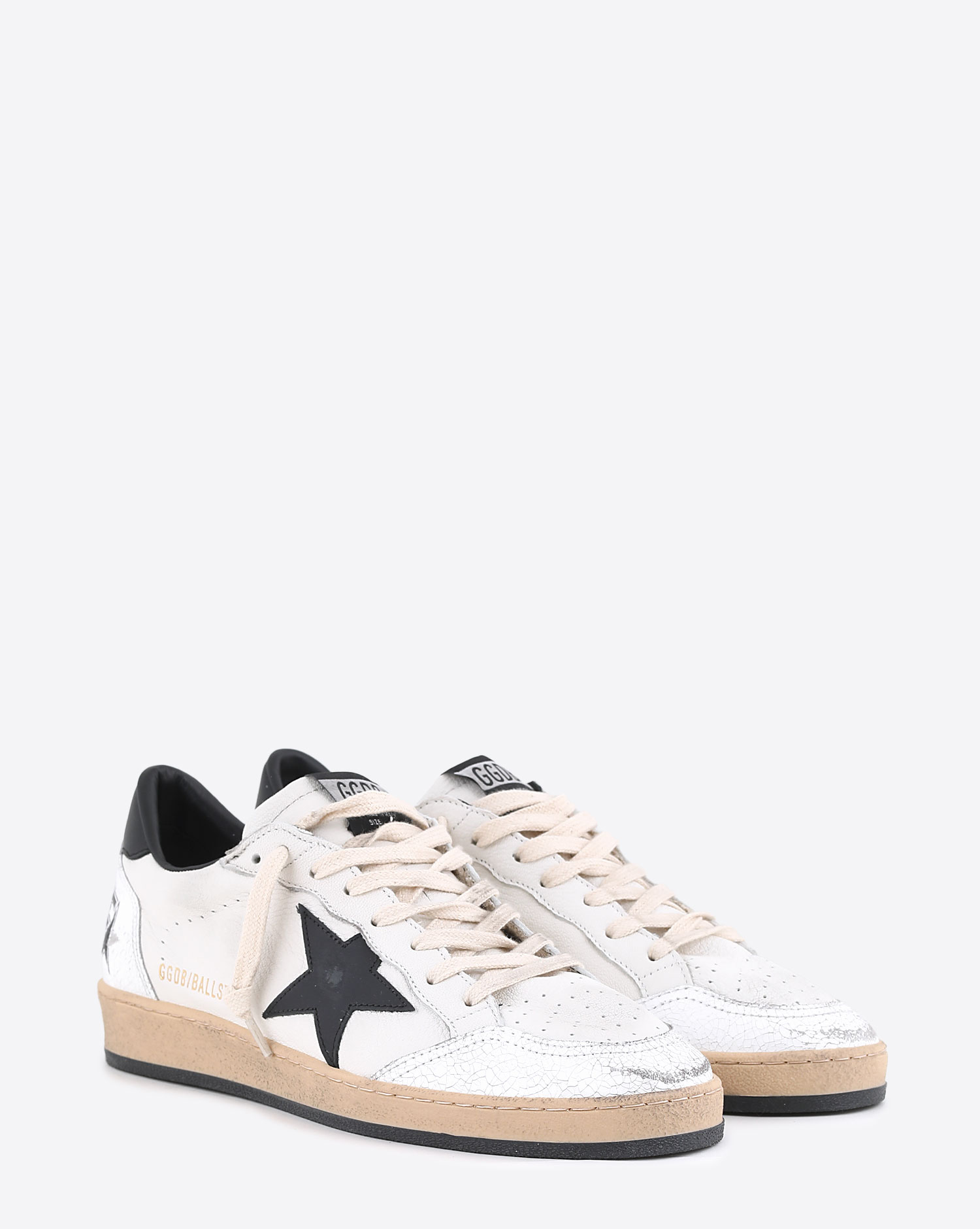 Golden Goose Femme Sneakers Ball Star – Blanc Noir 10283