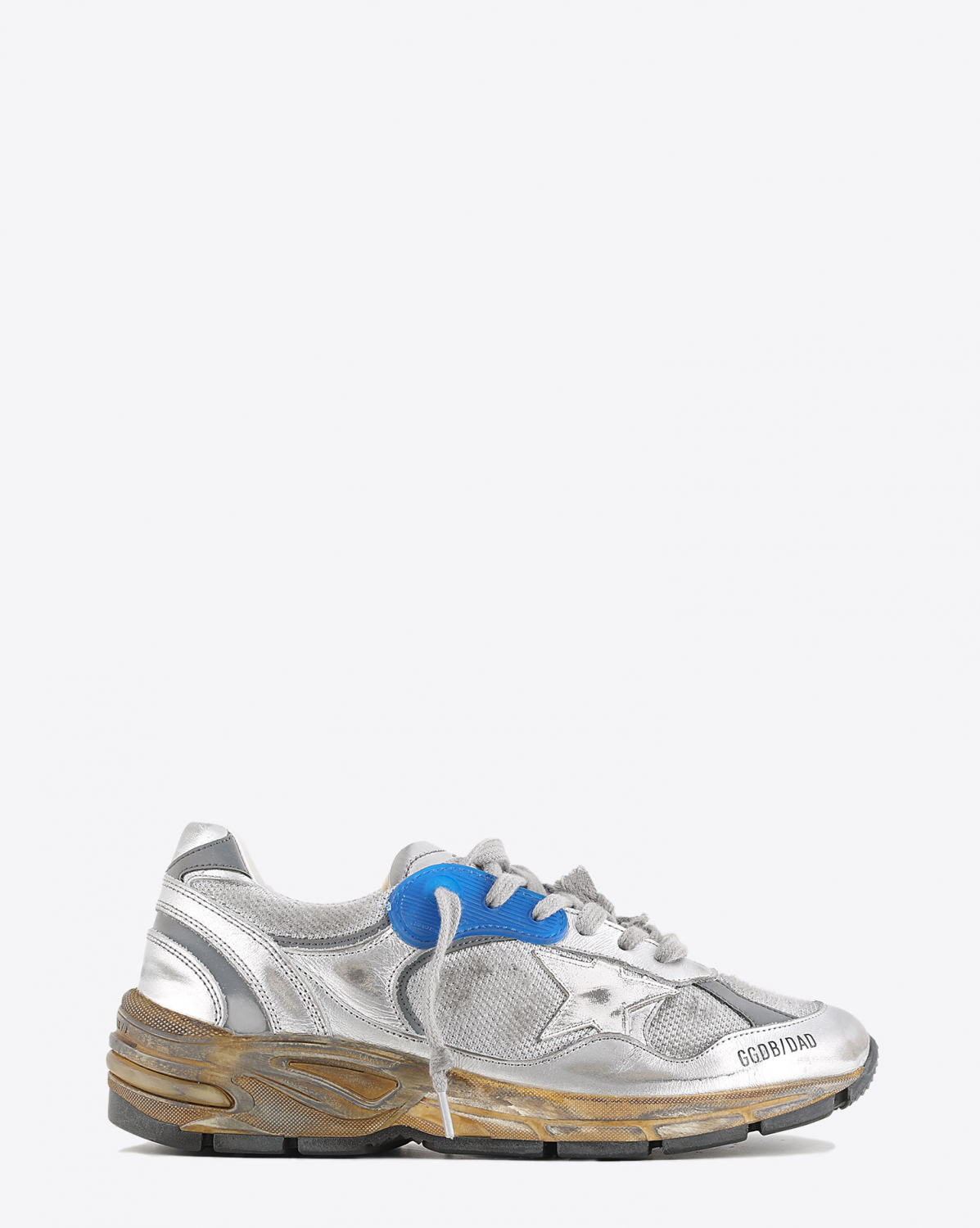 Golden Goose Femme Sneakers Running Dad  – Argent Blanc 70137