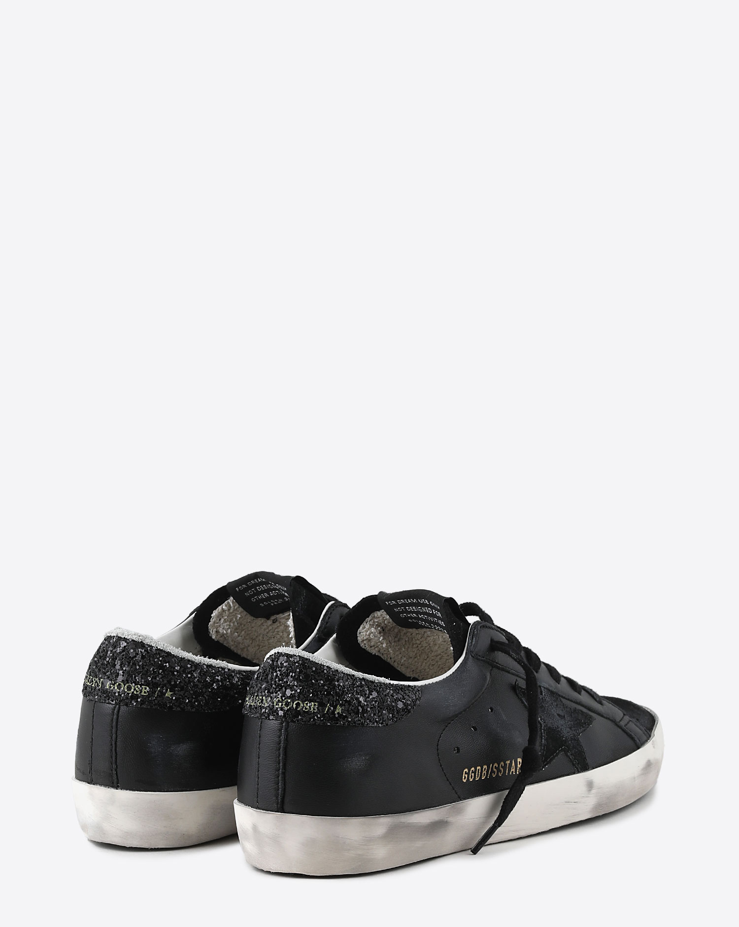 Sneakers Superstar  Golden Goose   Black Suede Glitter
