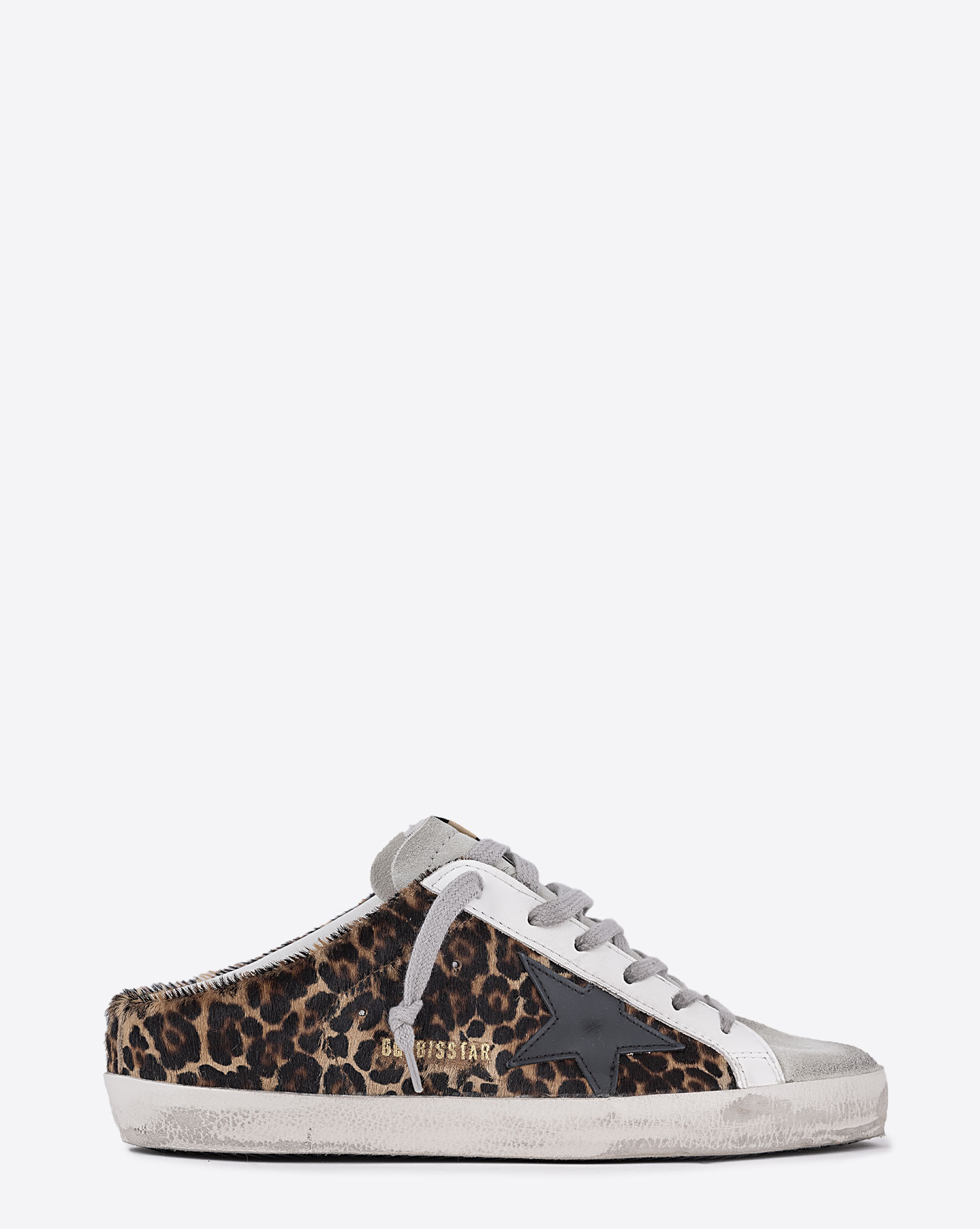 Golden Goose Femme Sneakers Superstar Sabot – Beige Brown Léo 80189