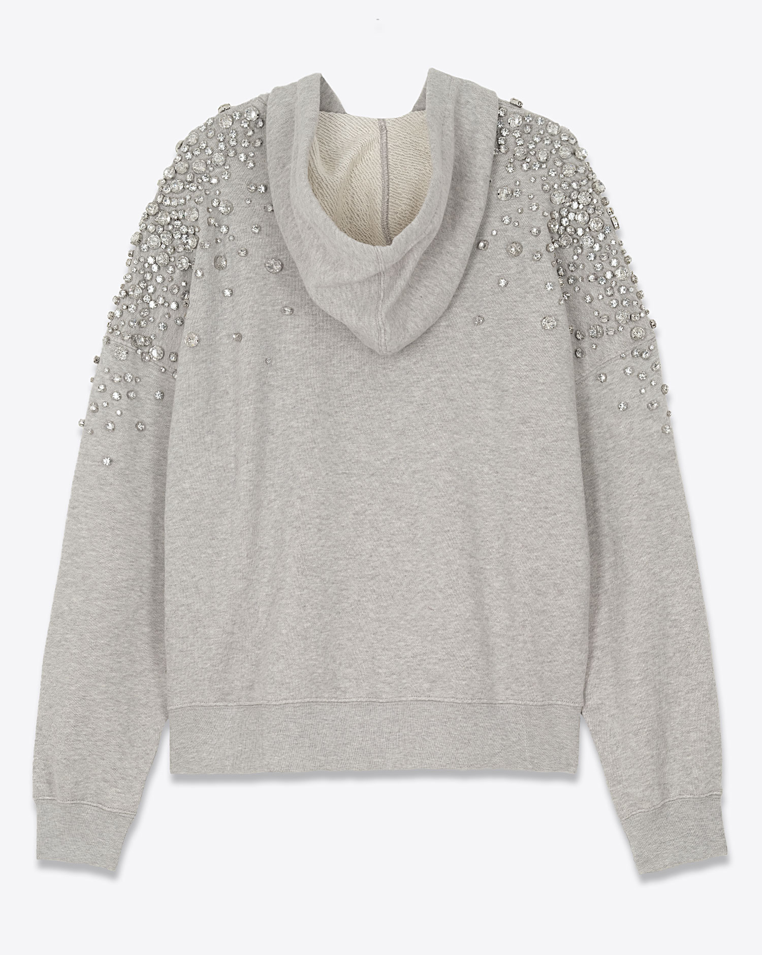 Golden Goose Unisexe Sweatshirt à Capuche Crystal – Gris
