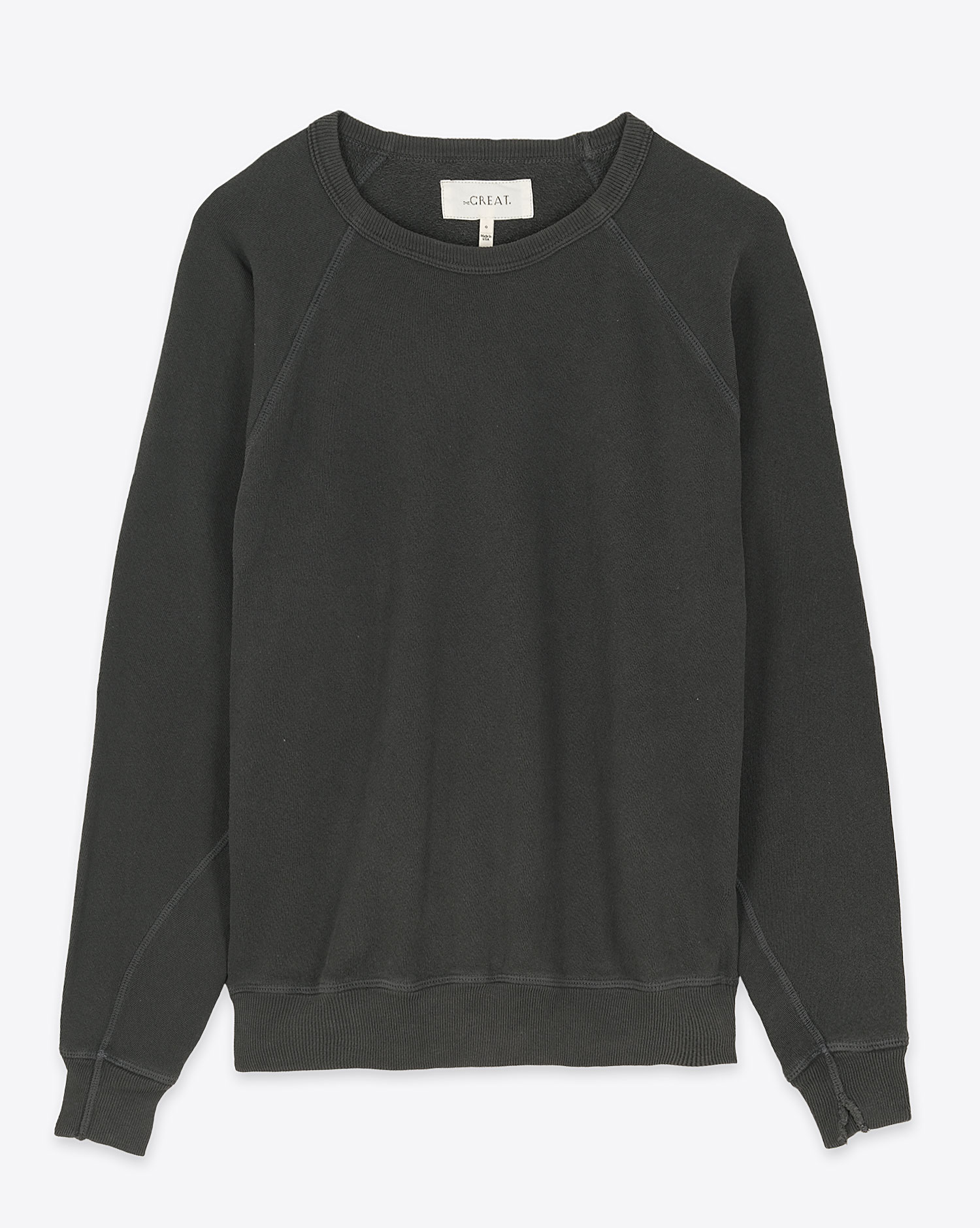The Great Sweatshirt College – Noir Délavé