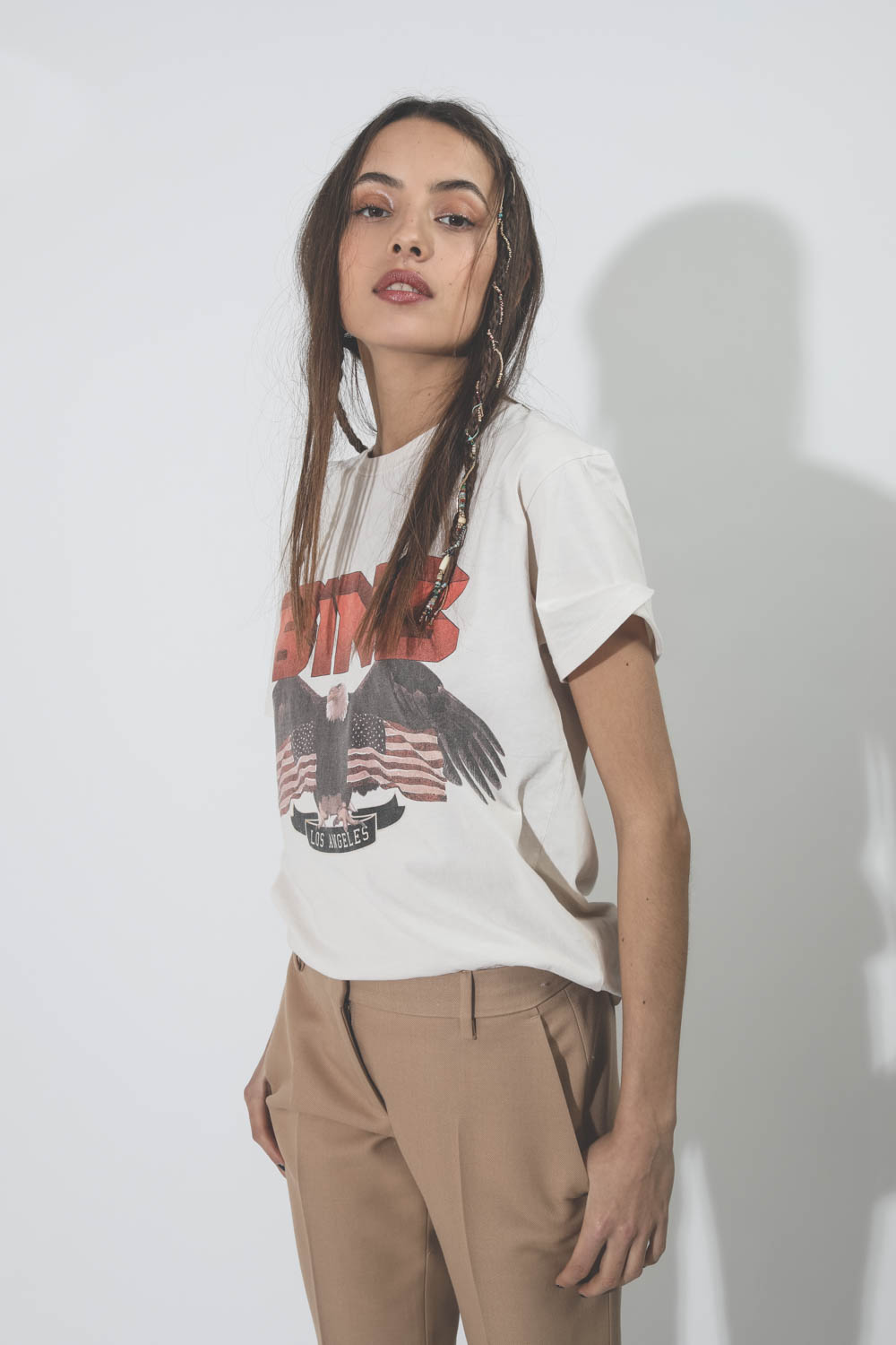 Anine Bing Tee-Shirt Vintage Bing – Blanc