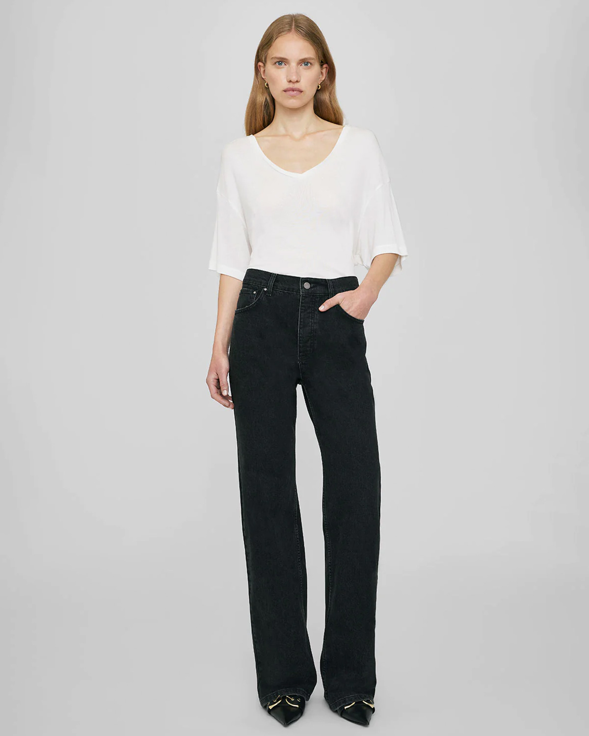Tee-shirt Anine Bing  Vale Blanc 
