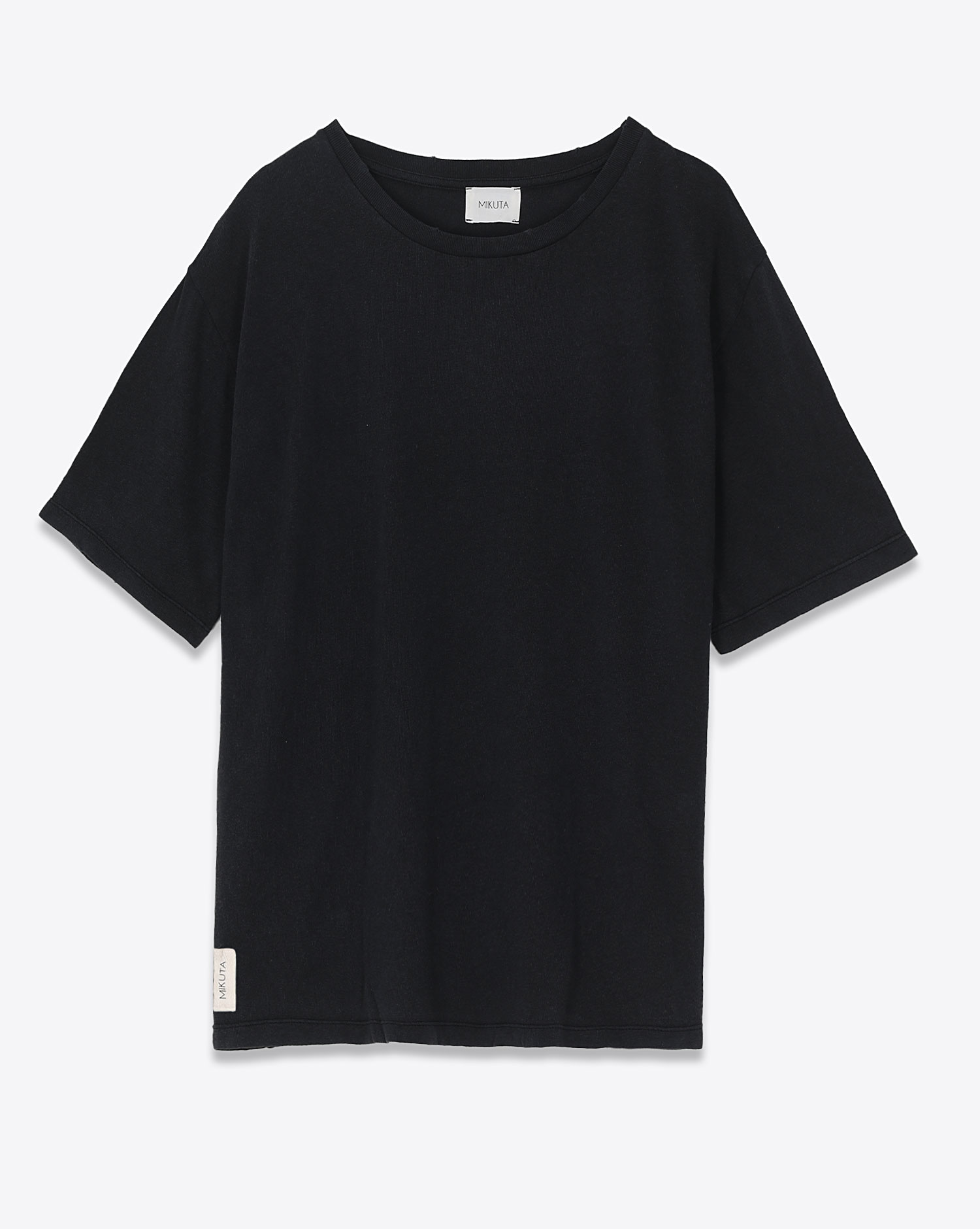 Mikuta Tee-Shirt Coton Vintage – Noir