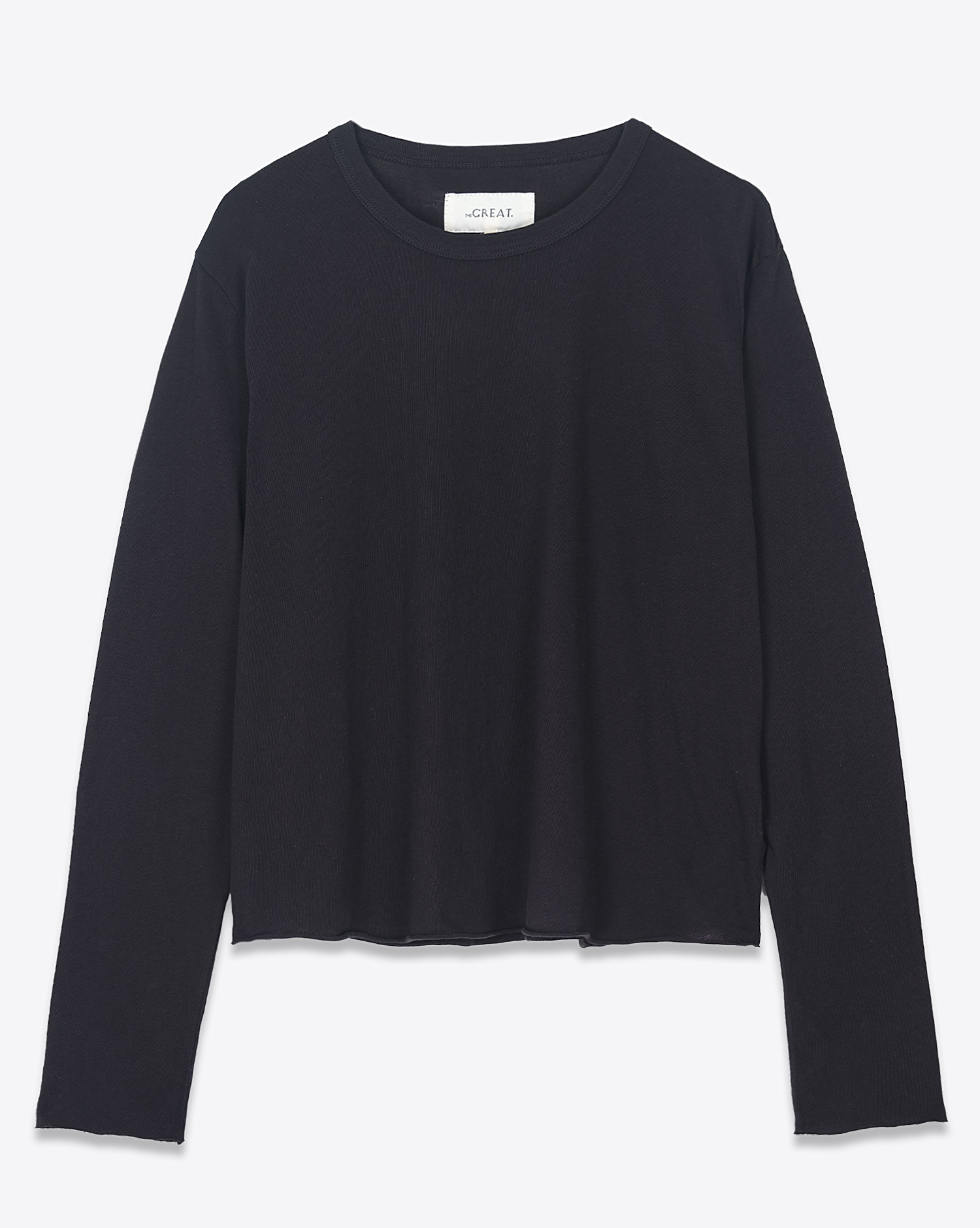 The Great Tee-Shirt Crop Manches Longues – Noir