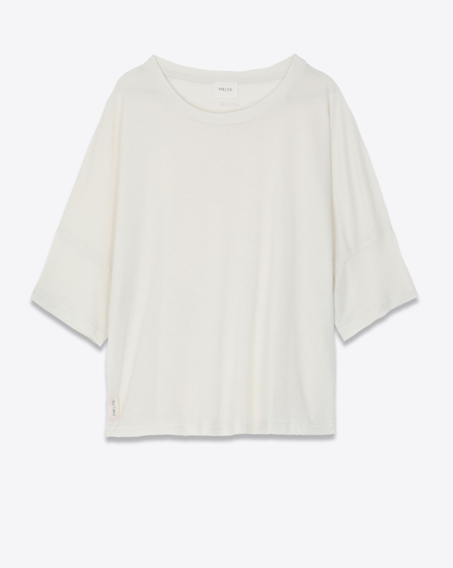 Mikuta Tee-Shirt Lyocell Large – Blanc