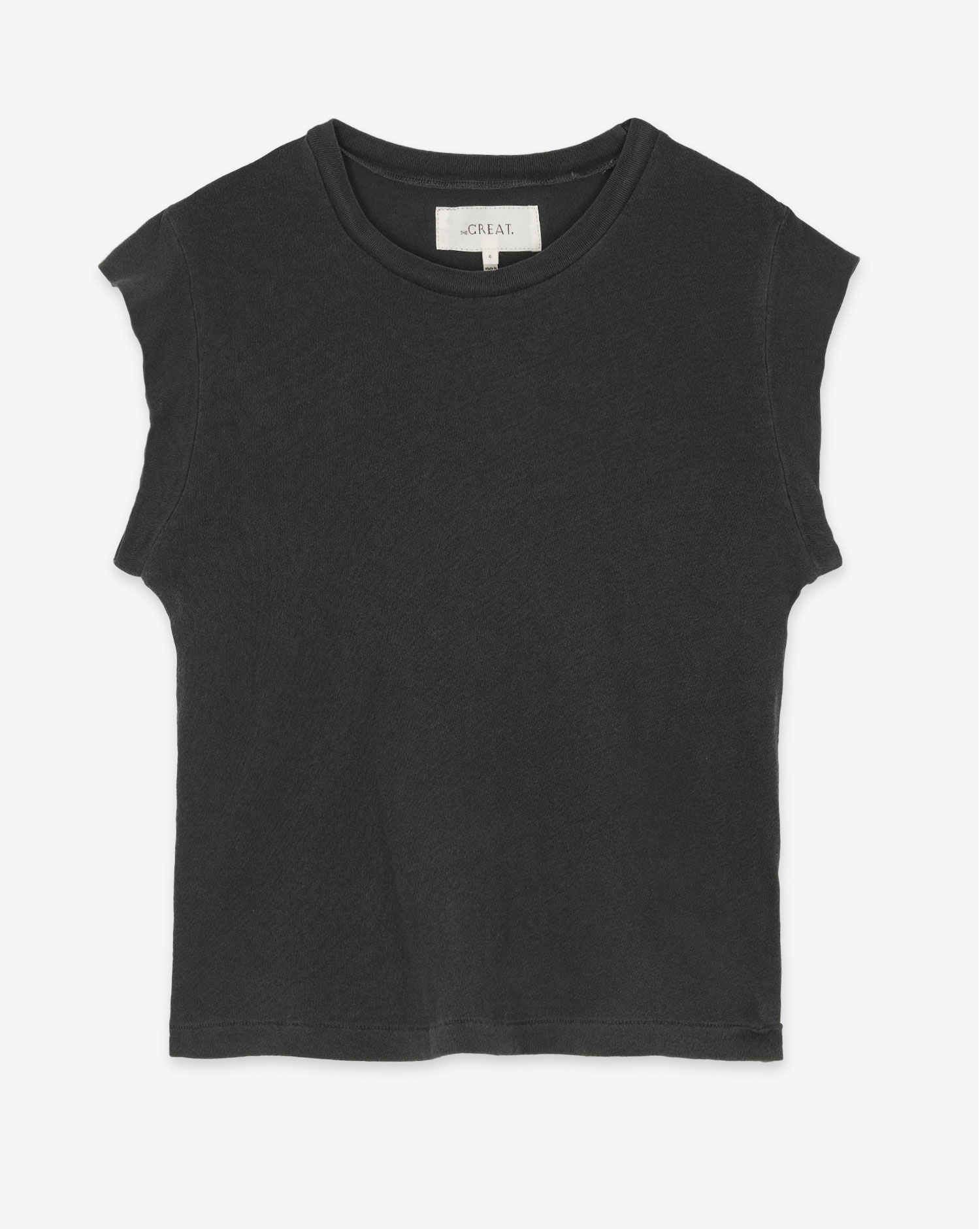 The Great Tee-Shirt Peak Shoulder – Noir Délavé