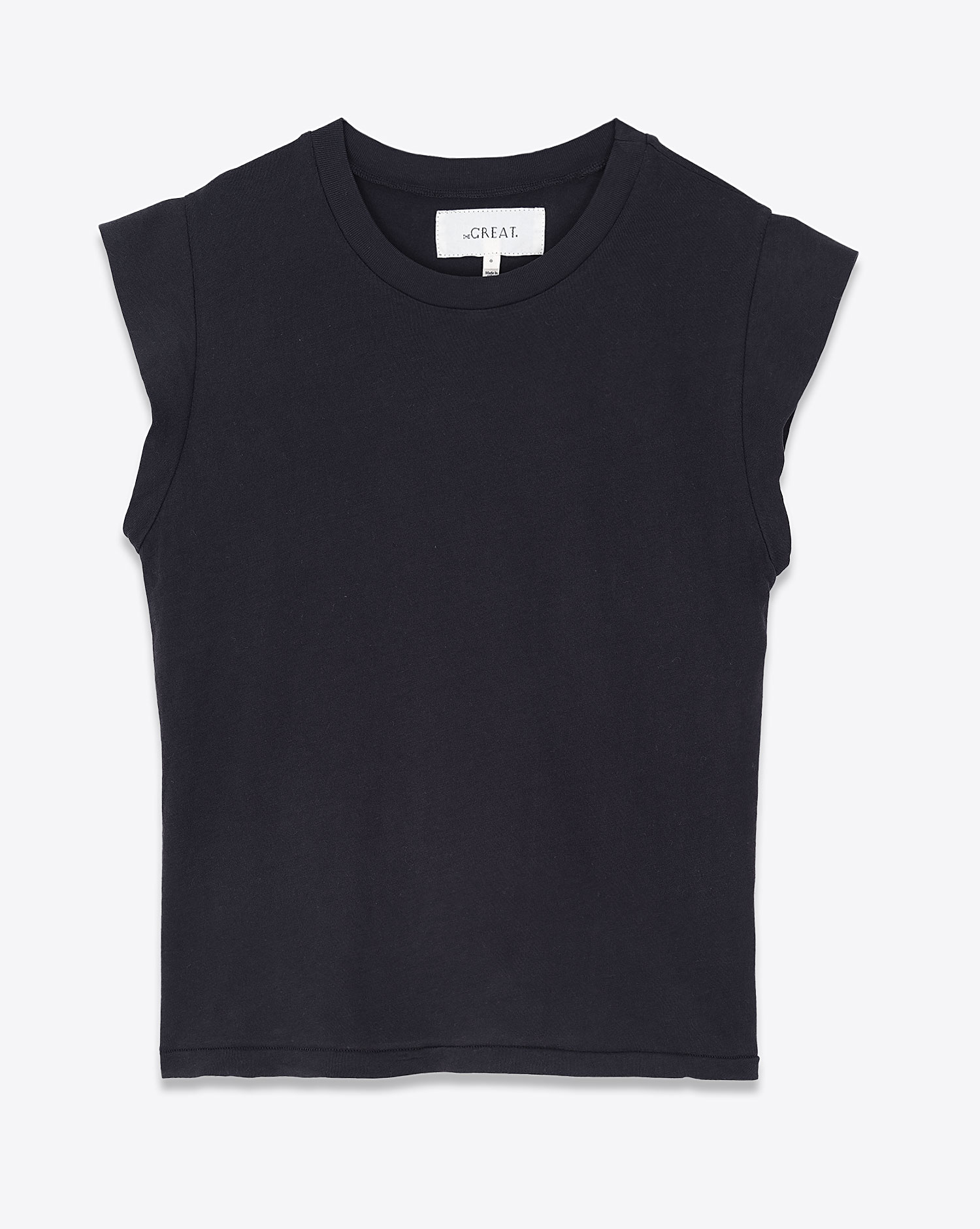 The Great Tee-Shirt Peak Shoulder – Noir
