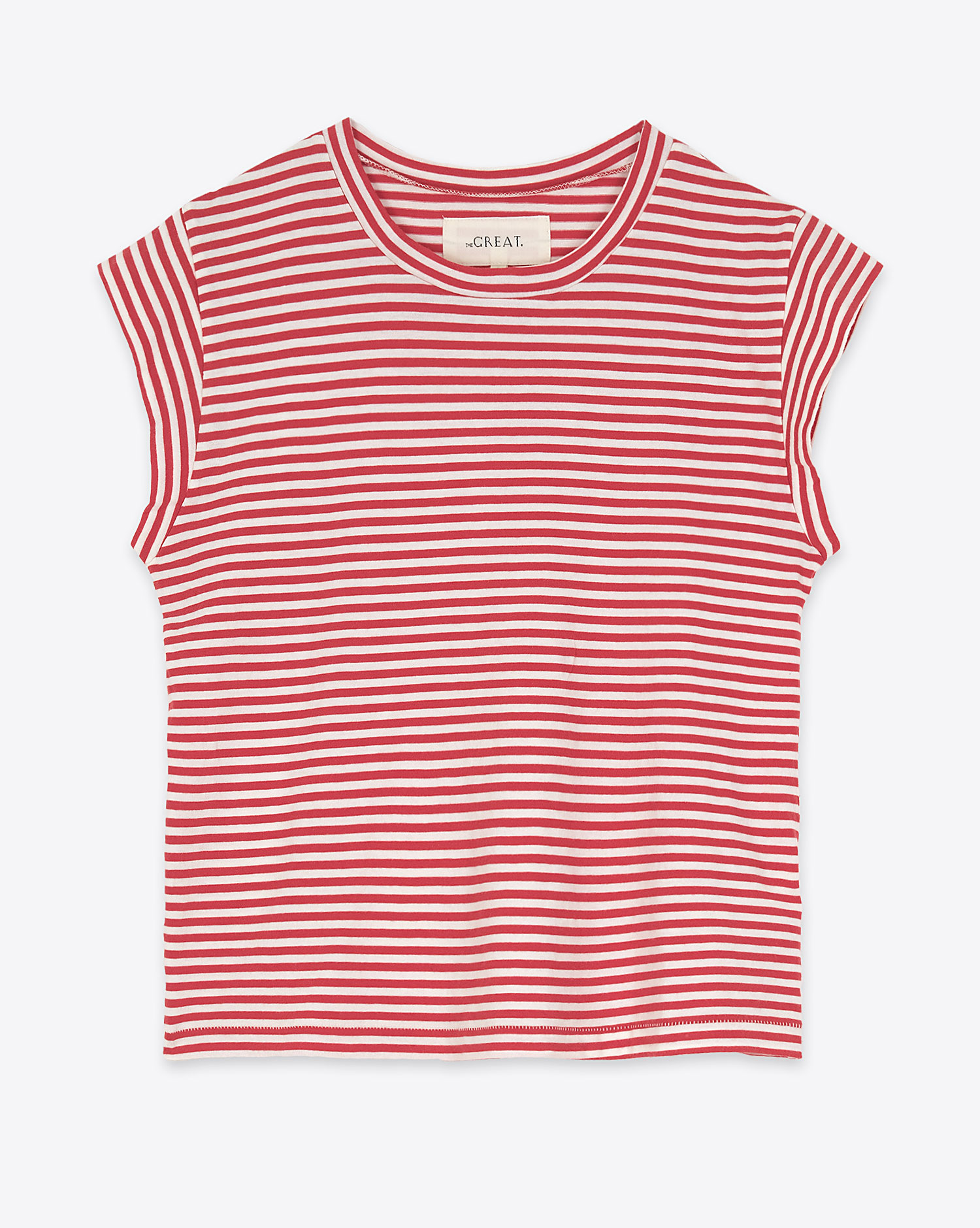 The Great Tee-Shirt Peak Shoulder – Rayé Sun Cherry