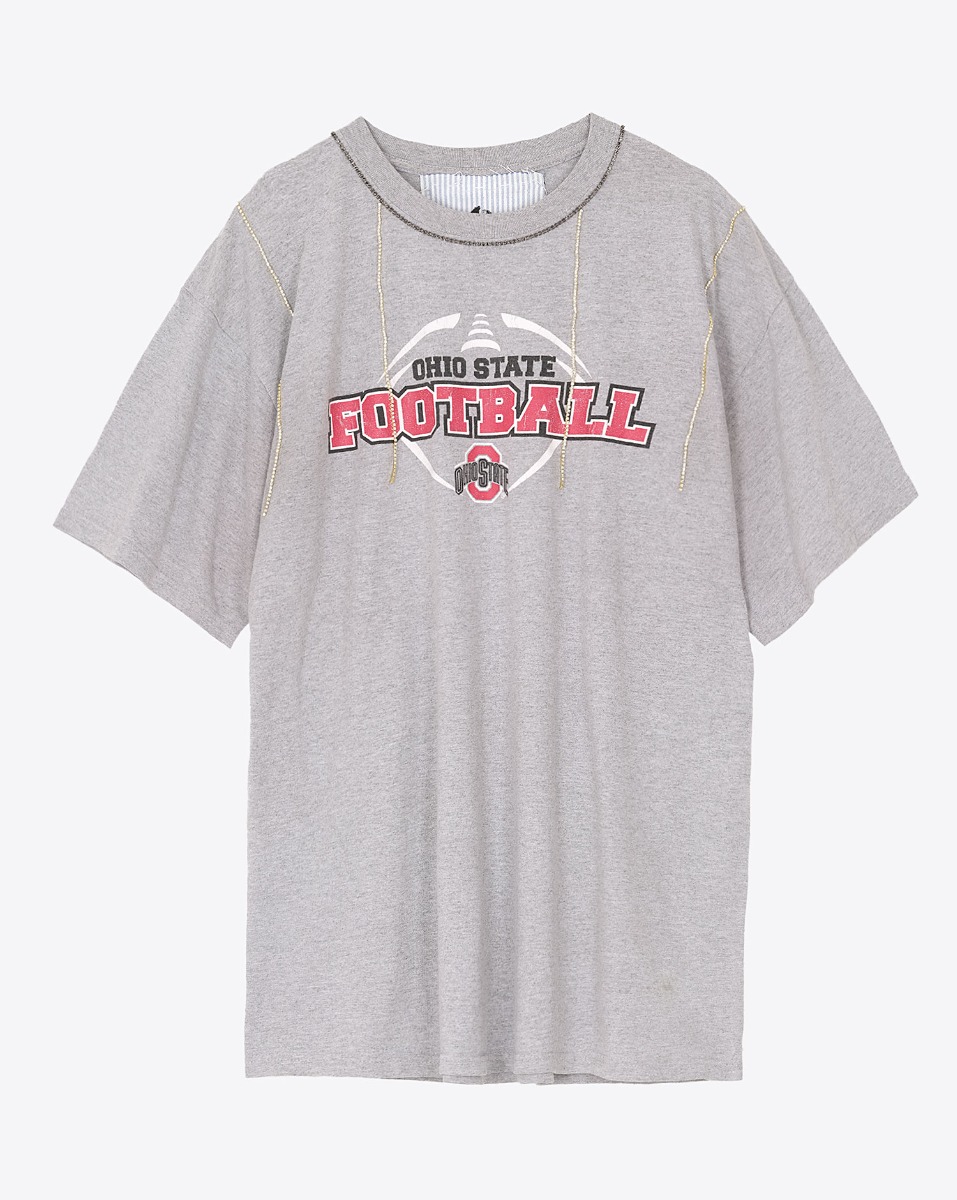 Yekaterina Ivankova Tee-Shirt Upcycling – Nike Football Gris