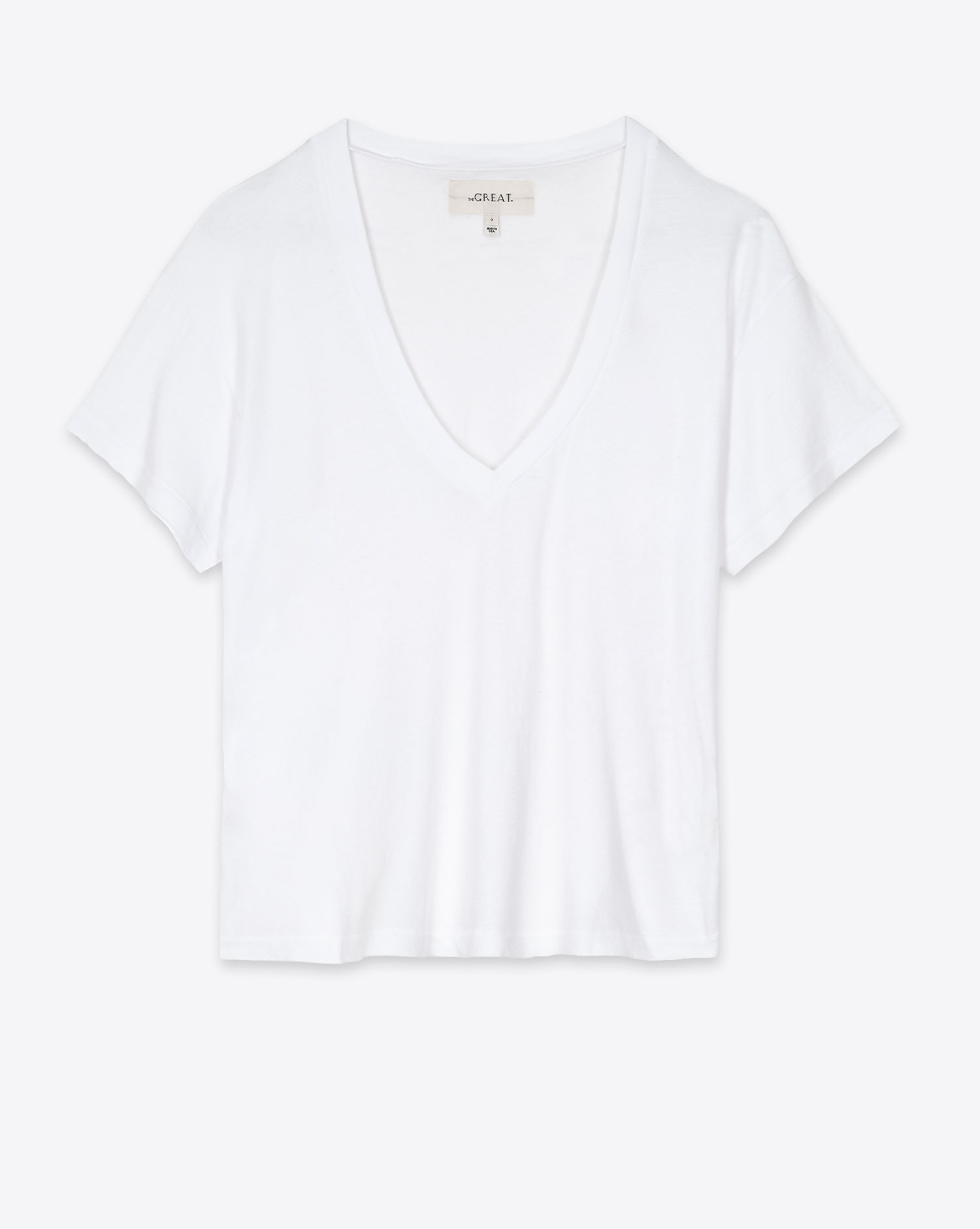 The Great Tee-Shirt V Neck – Blanc