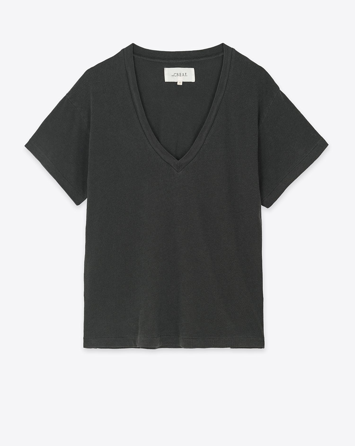 The Great Tee-Shirt V Neck – Noir Délavé