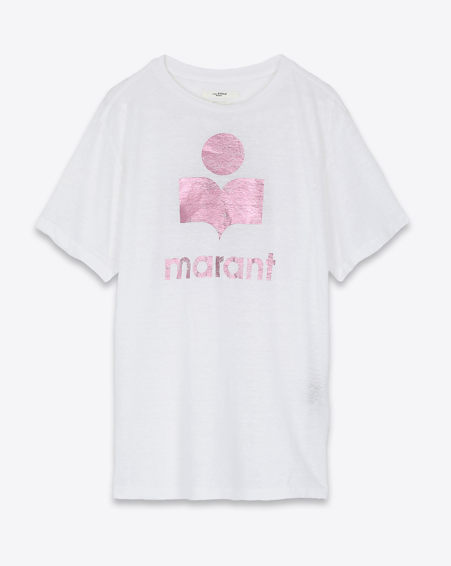 Isabel Marant Etoile Tee Shirt Zewel Logo - Pink White E22
