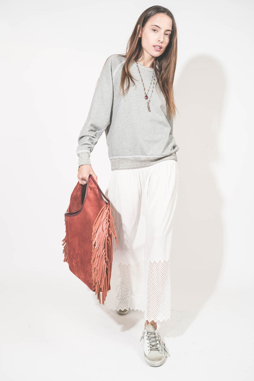 The Great Jupe Canary Eyelet – Blanc