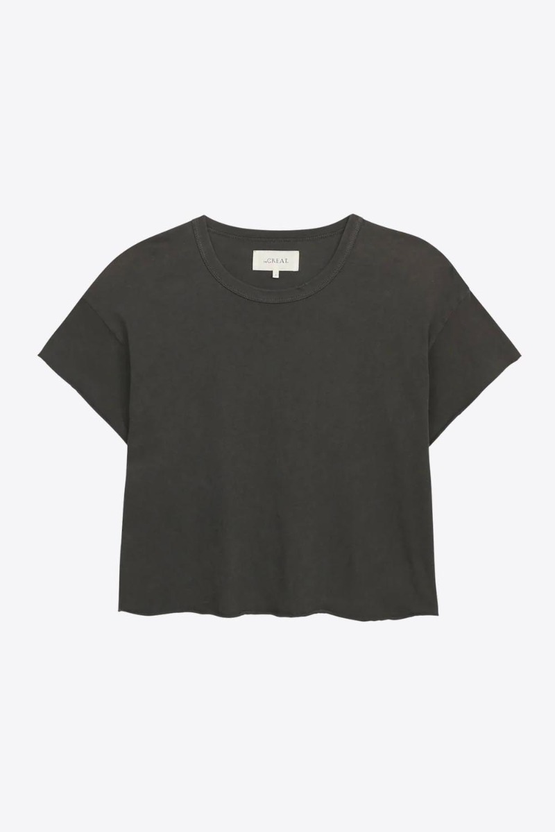 The Great Tee-Shirt Crop – Noir Délavé