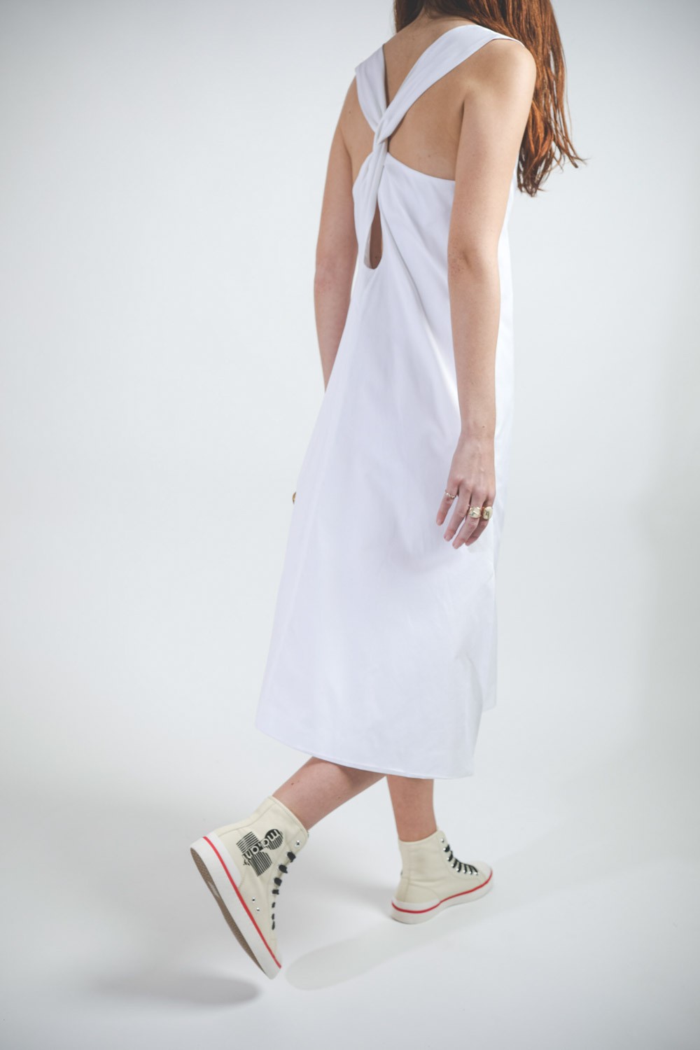 Tom Wood Knot Dress - Optic White
