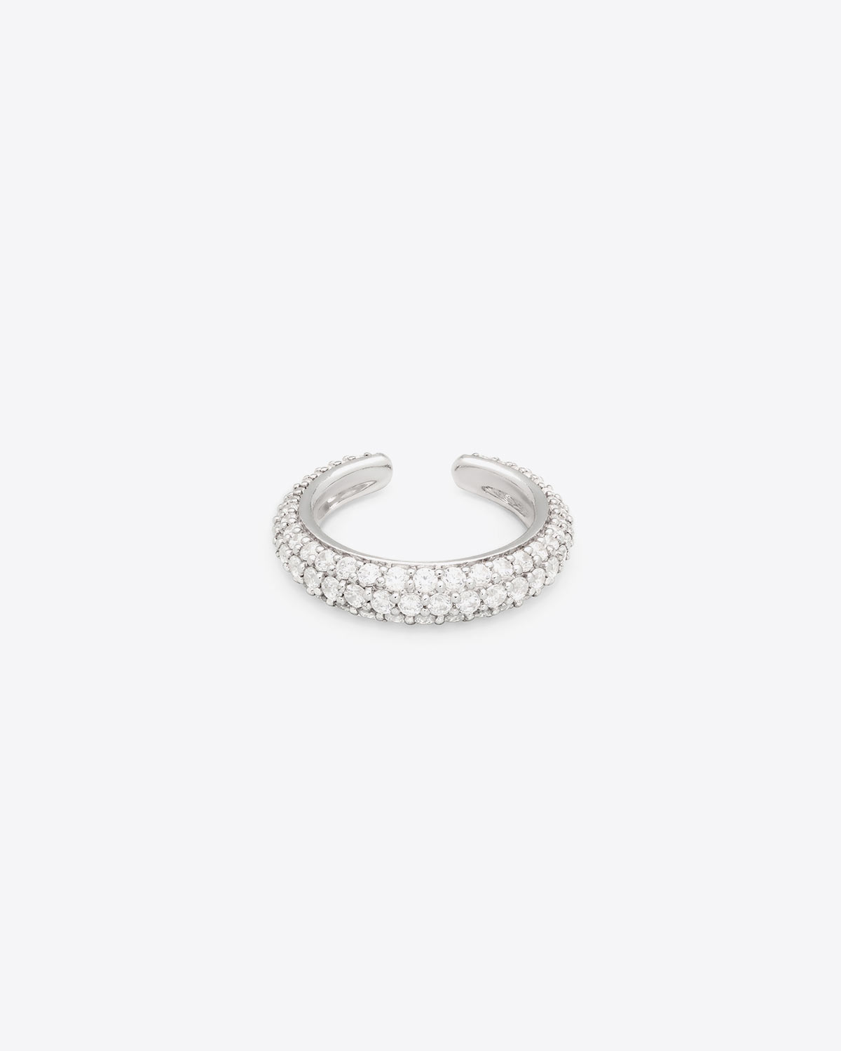Tom Wood Ear Cuff Slim Zircon – Silver