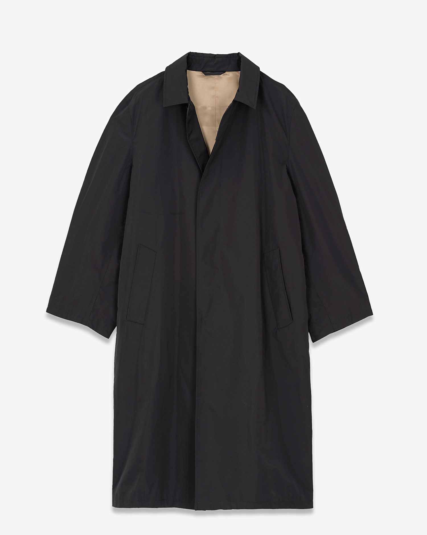 Maison Flaneur Trench Long – Noir
