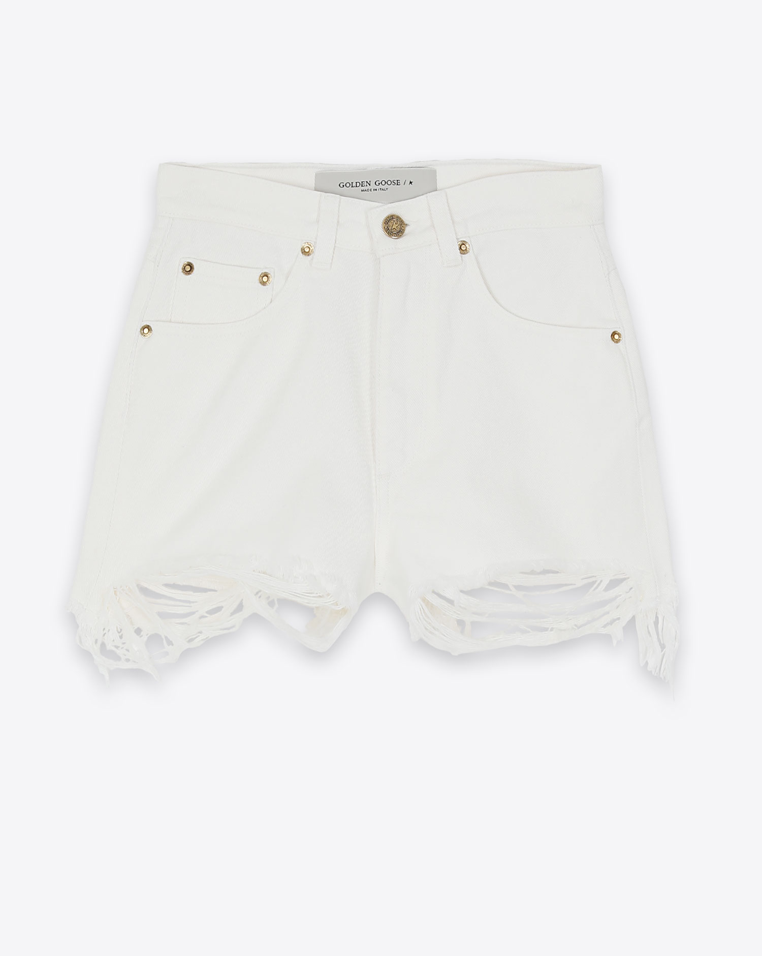 Golden Goose Short W'S Denim – Off White